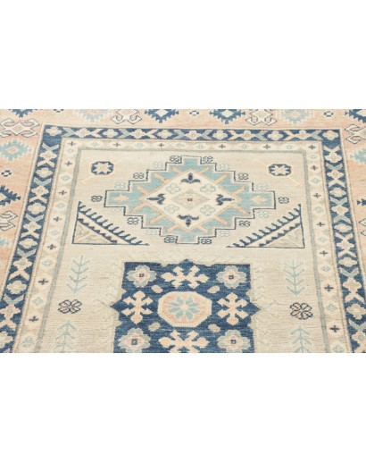Tappeto Kazak Afghanistan bianco grigio 120x183