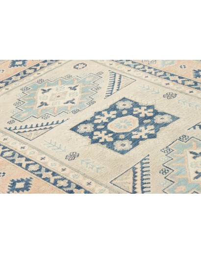 Tappeto Kazak Afghanistan bianco grigio 120x183