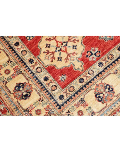 Tappeto Kazak Fine Pakistan rosso giallo 166x242