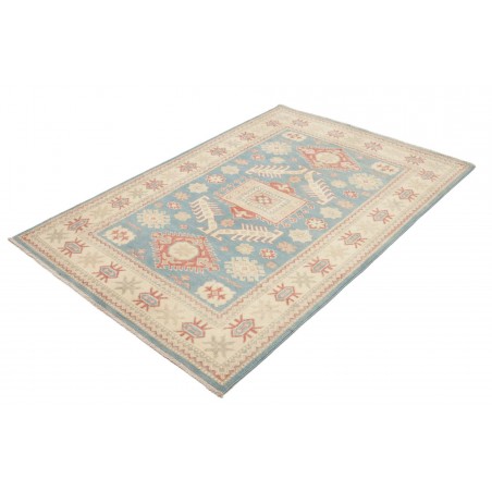Tappeto Kazak Afghanistan bianco beige 127x186