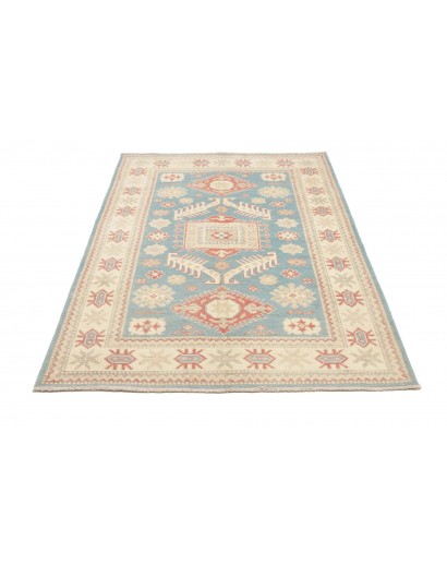 Tappeto Kazak Afghanistan bianco beige 127x186