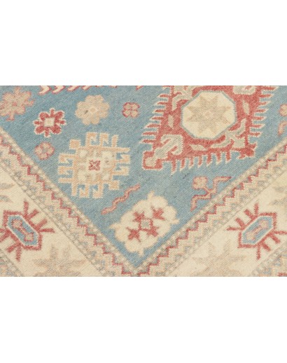 Tappeto Kazak Afghanistan bianco beige 127x186