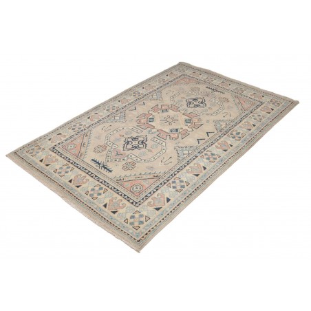 Tappeto Kazak Afghanistan beige azzurro 122x189