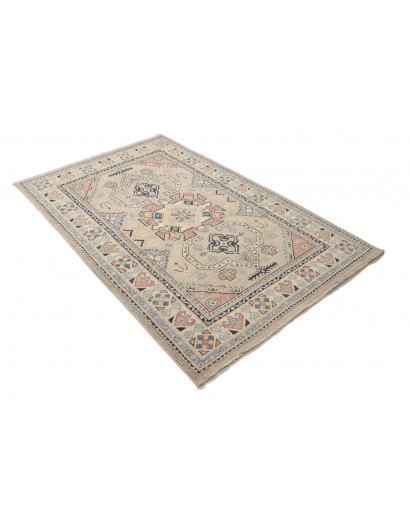 Tappeto Kazak Afghanistan beige azzurro 122x189