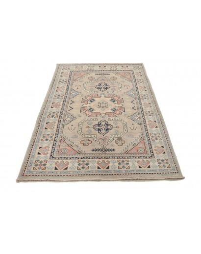 Tappeto Kazak Afghanistan beige azzurro 122x189