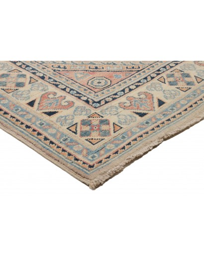 Tappeto Kazak Afghanistan beige azzurro 122x189