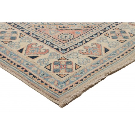 Tappeto Kazak Afghanistan beige azzurro 122x189