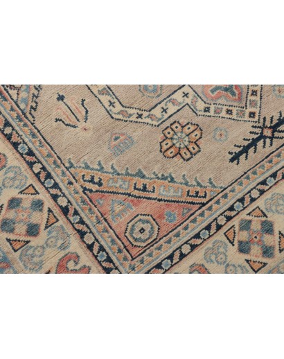Tappeto Kazak Afghanistan beige azzurro 122x189