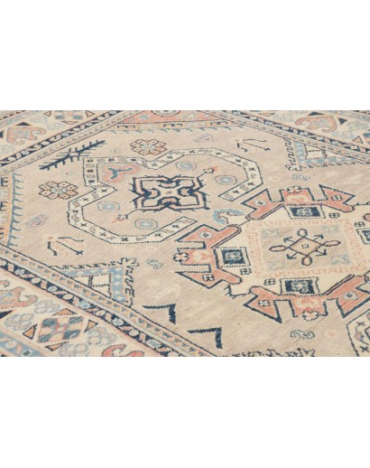 Tappeto Kazak Afghanistan beige azzurro 122x189