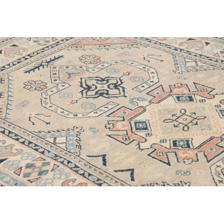 Tappeto Kazak Afghanistan beige azzurro 122x189