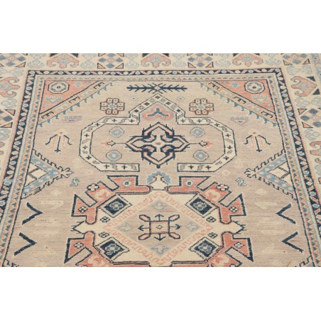 Tappeto Kazak Afghanistan beige azzurro 122x189