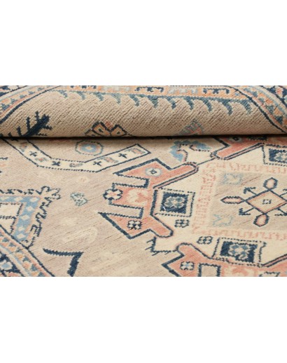 Tappeto Kazak Afghanistan beige azzurro 122x189