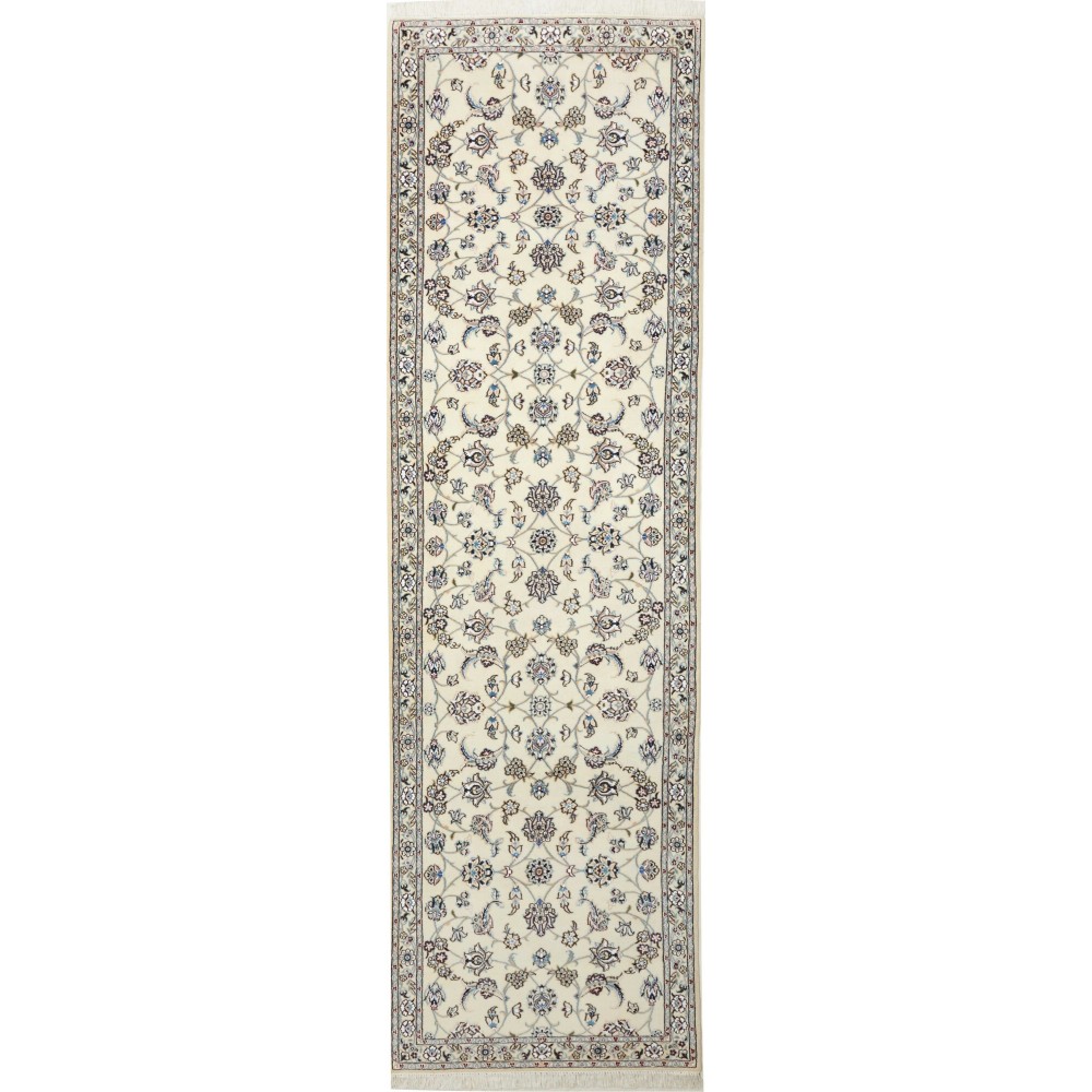 Tappeto Nain 9La Persia bianco 90x332 Tappeto Nain 9La Persia bianco 90x332