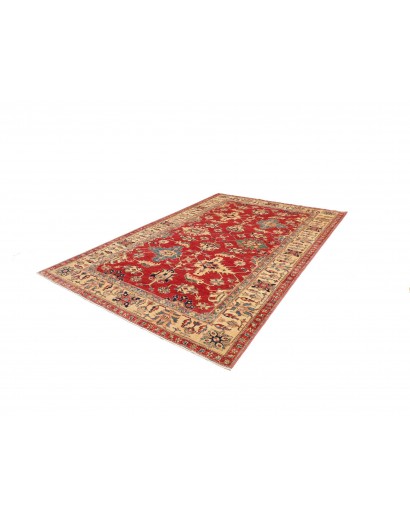 Tappeto Kazak Fine Pakistan rosso giallo 204x299