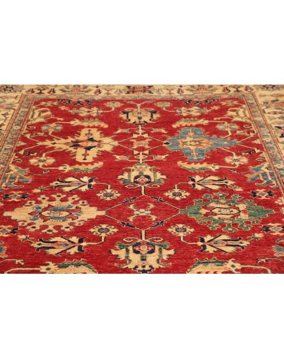 Tappeto Kazak Fine Pakistan rosso giallo 204x299