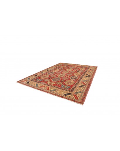 Tappeto Kazak Fine Pakistan arancione blu 275x352