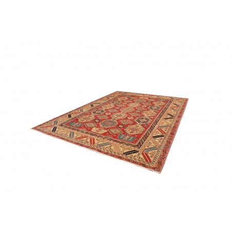 Tappeto Kazak Fine Pakistan arancione blu 275x352