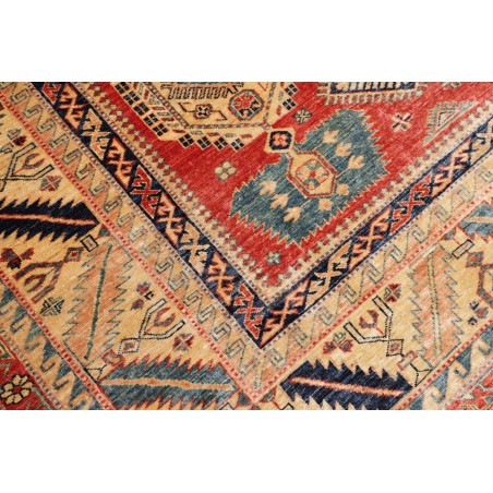 Tappeto Kazak Fine Pakistan arancione blu 275x352