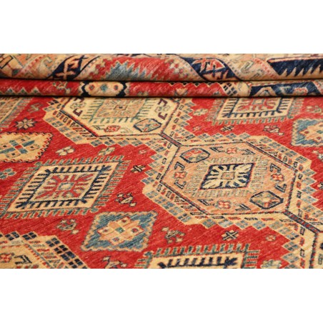 Tappeto Kazak Fine Pakistan arancione blu 275x352