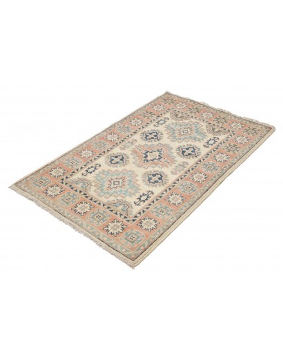 Tappeto Kazak Afghanistan beige azzurro 87x136