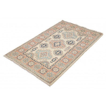 Tappeto Kazak Afghanistan beige azzurro 87x136