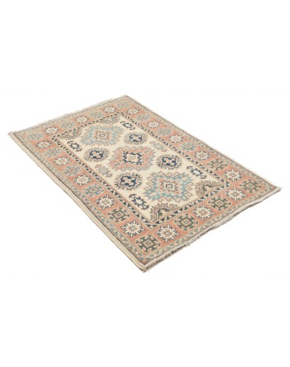 Tappeto Kazak Afghanistan beige azzurro 87x136