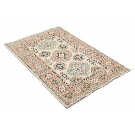 Tappeto Kazak Afghanistan beige azzurro 87x136