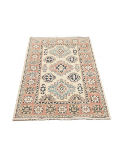 Tappeto Kazak Afghanistan beige azzurro 87x136