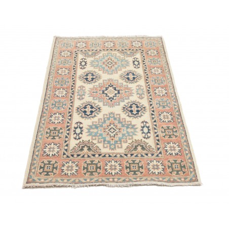 Tappeto Kazak Afghanistan beige azzurro 87x136