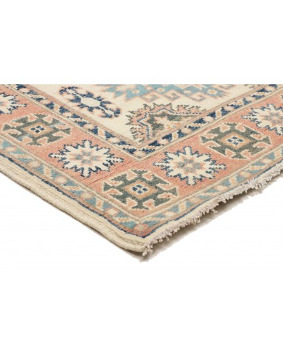Tappeto Kazak Afghanistan beige azzurro 87x136