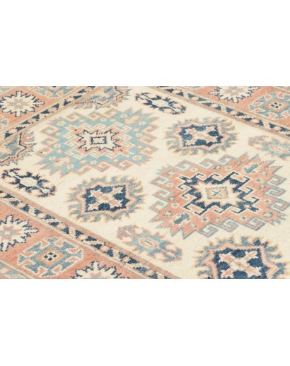 Tappeto Kazak Afghanistan beige azzurro 87x136