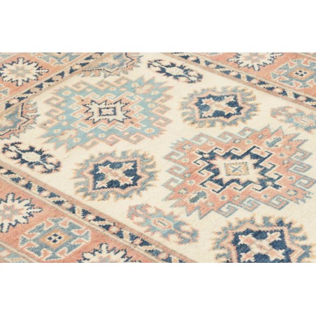 Tappeto Kazak Afghanistan beige azzurro 87x136
