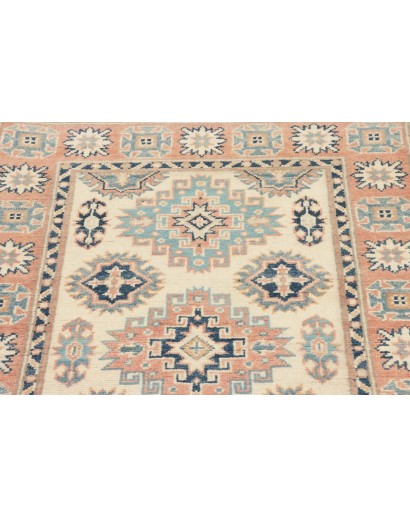 Tappeto Kazak Afghanistan beige azzurro 87x136