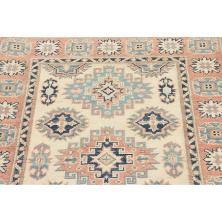 Tappeto Kazak Afghanistan beige azzurro 87x136