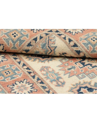 Tappeto Kazak Afghanistan beige azzurro 87x136
