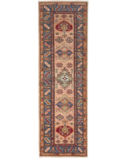 Tappeto Kazak Fine Pakistan marrone grigio 59x193