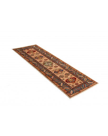 Tappeto Kazak Fine Pakistan marrone grigio 59x193