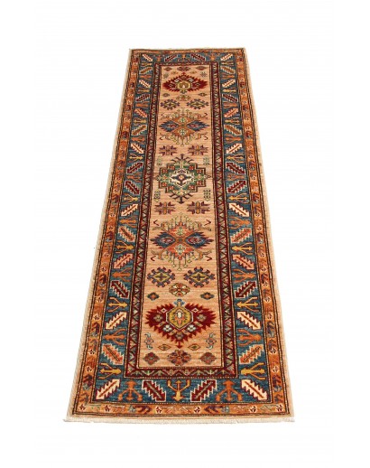 Tappeto Kazak Fine Pakistan marrone grigio 59x193