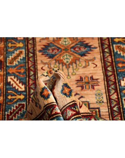 Tappeto Kazak Fine Pakistan marrone grigio 59x193