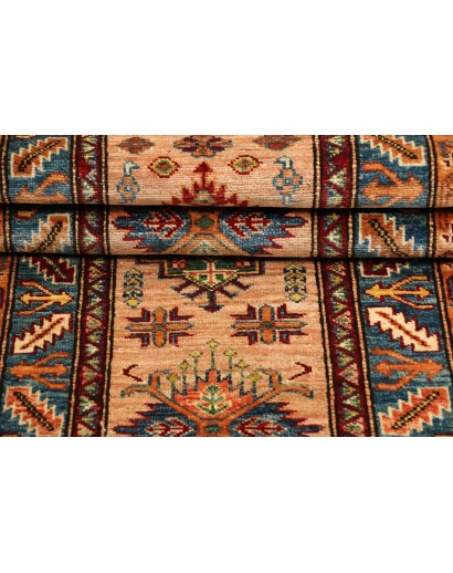 Tappeto Kazak Fine Pakistan marrone grigio 59x193