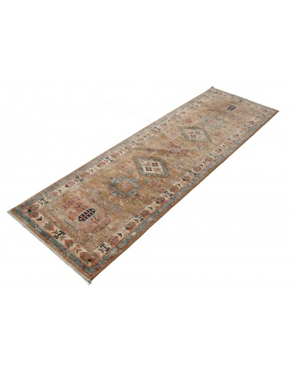 Tappeto Kazak Fine Pakistan marrone grigio 76x249