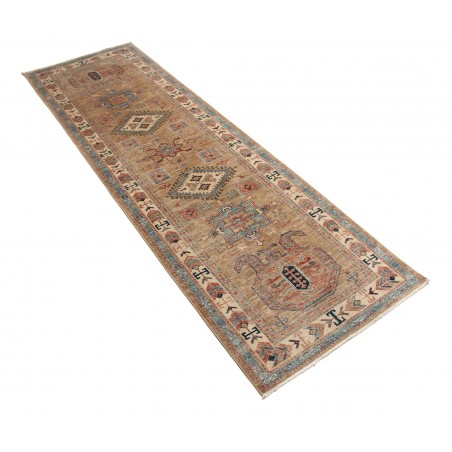 Tappeto Kazak Fine Pakistan marrone grigio 76x249