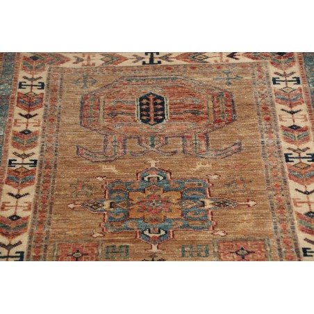 Tappeto Kazak Fine Pakistan marrone grigio 76x249