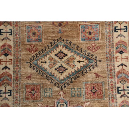 Tappeto Kazak Fine Pakistan marrone grigio 76x249