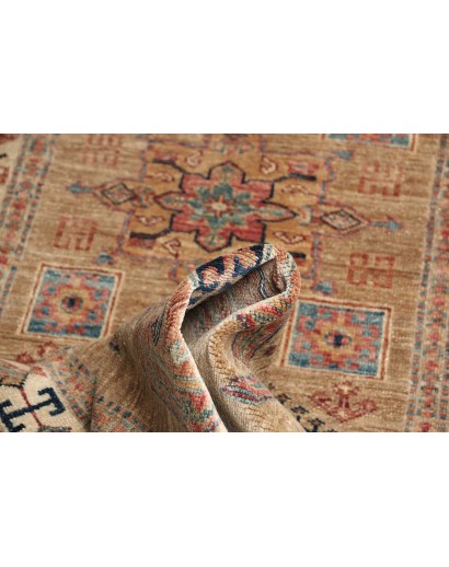 Tappeto Kazak Fine Pakistan marrone grigio 76x249