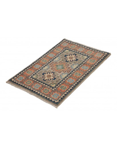 Tappeto Kazak Afghanistan marrone grigio 62x94