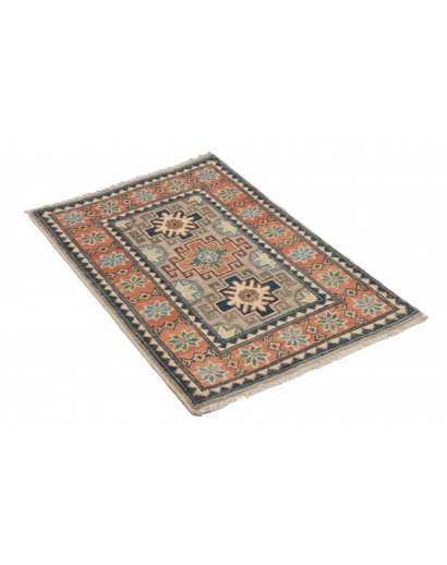 Tappeto Kazak Afghanistan marrone grigio 62x94