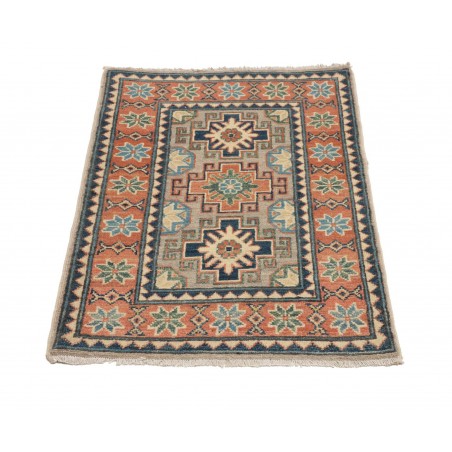 Tappeto Kazak Afghanistan marrone grigio 62x94