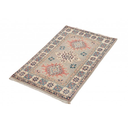 Tappeto Kazak Afghanistan marrone azzurro 60x96