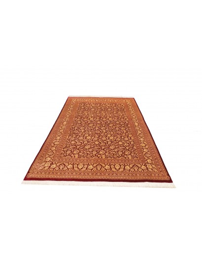 Tappeto Ghom seta Persia marrone 162x240